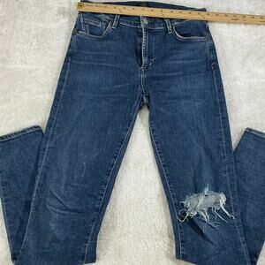 Citzens of Humanity Rocket Skinny Jeans Size 27 Mid-Rise Distressed Blue